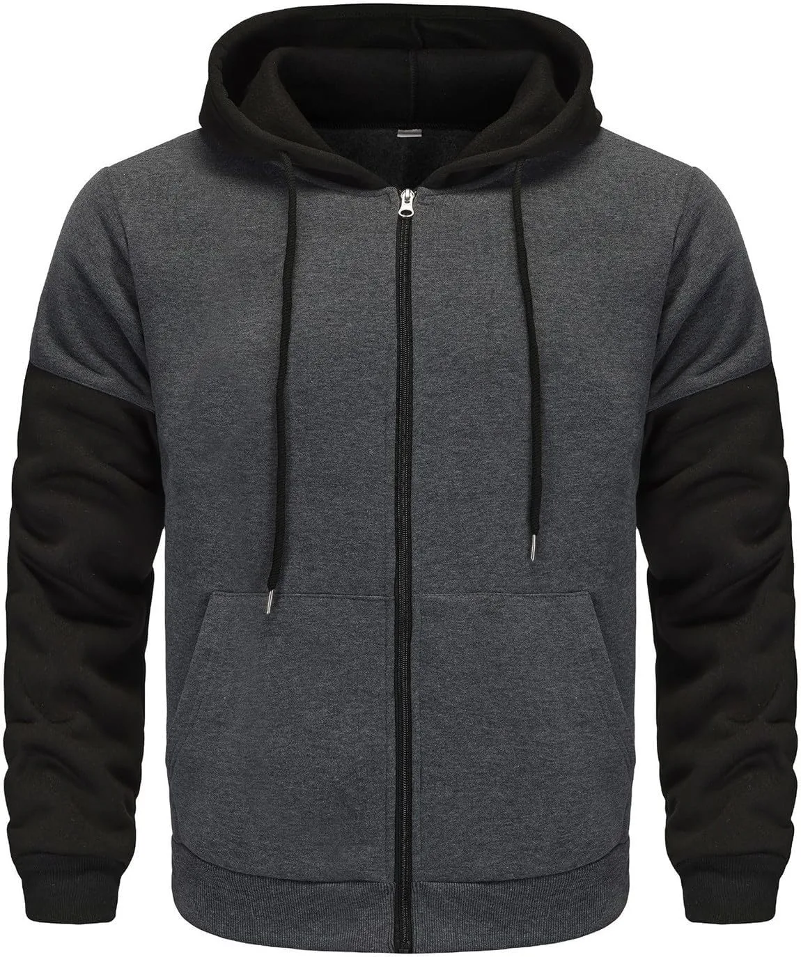 

Мужская худи Ymosrh с цветными блоками, на молнии, для спорта и отдыха, размеры S-2XL