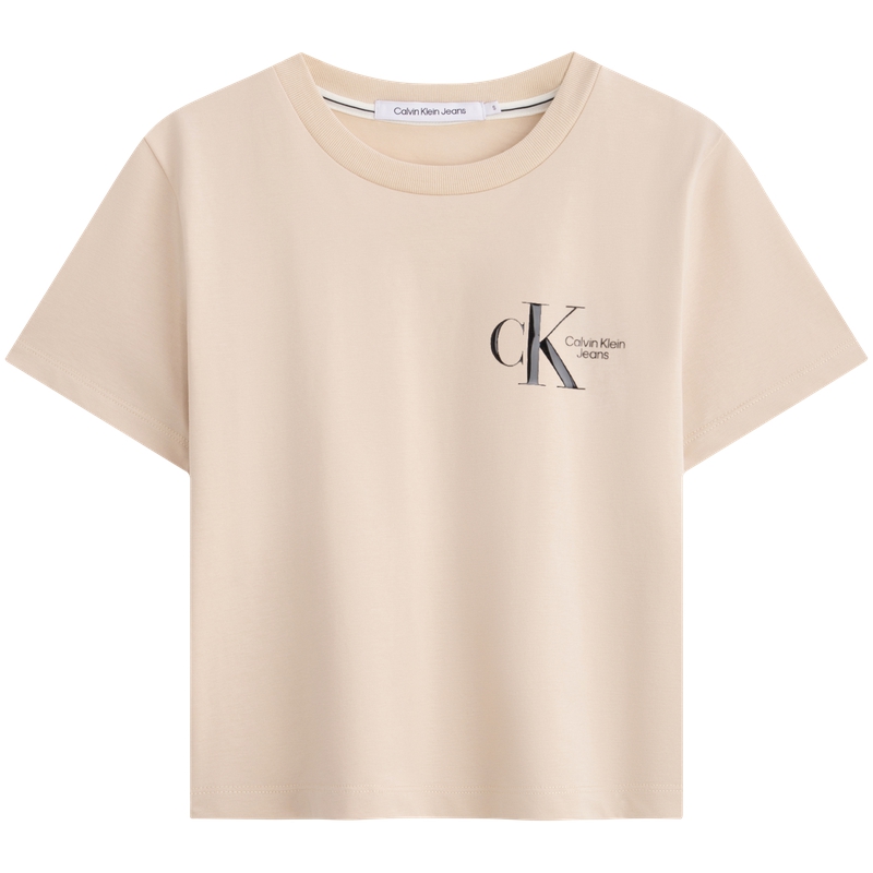 Женские футболки с круглым вырезом, умеренно прямой крой Calvin Klein, beh-space черный — фото 3