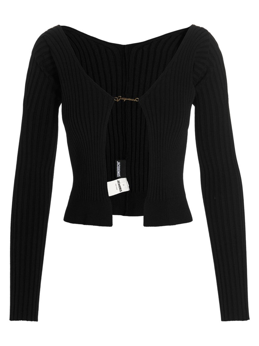 

Кардиган Le Maille Pralu Longue Jacquemus, черный