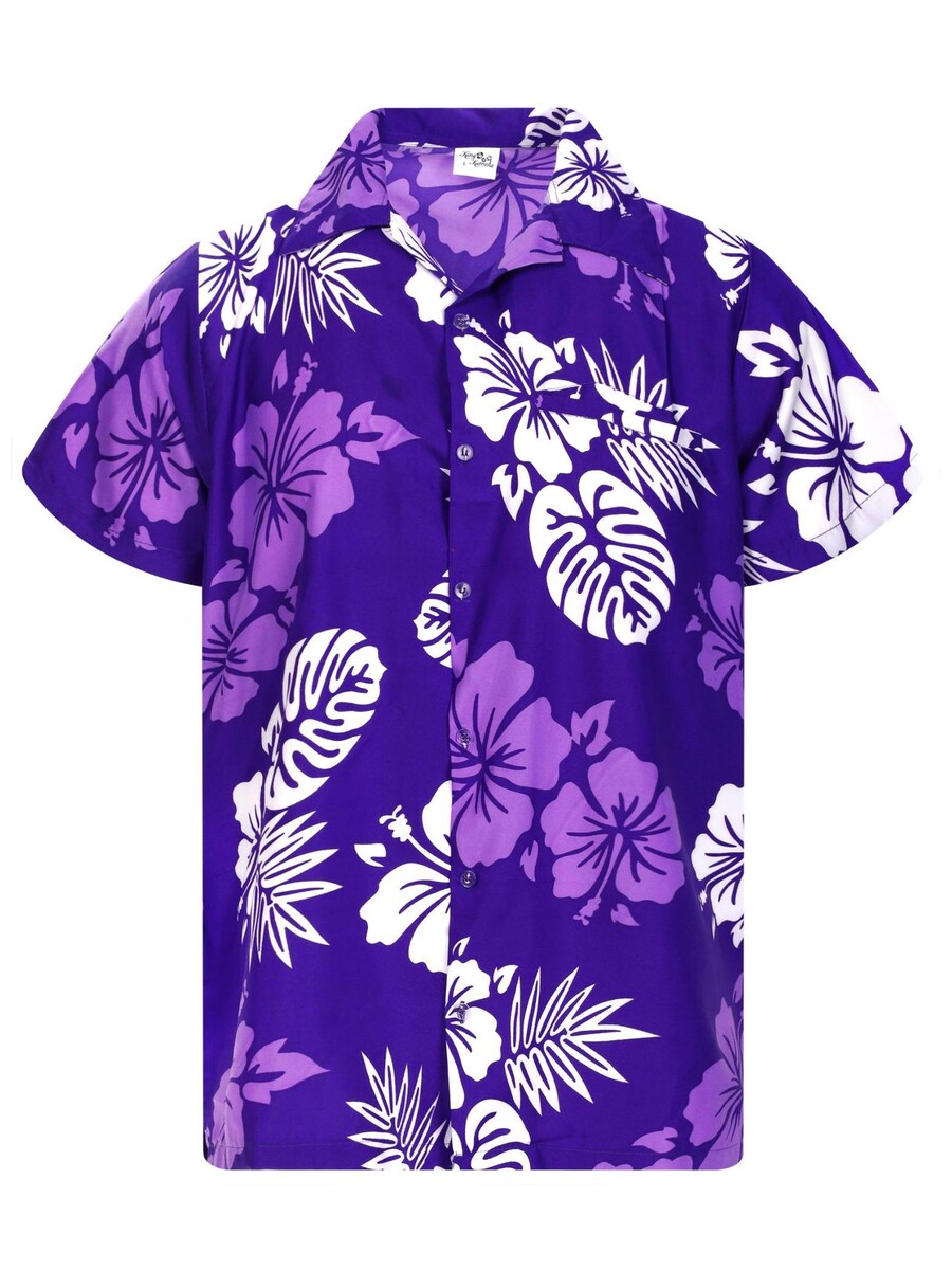 

Рубашка King Kameha Mono Hibiscus, фиолетовый