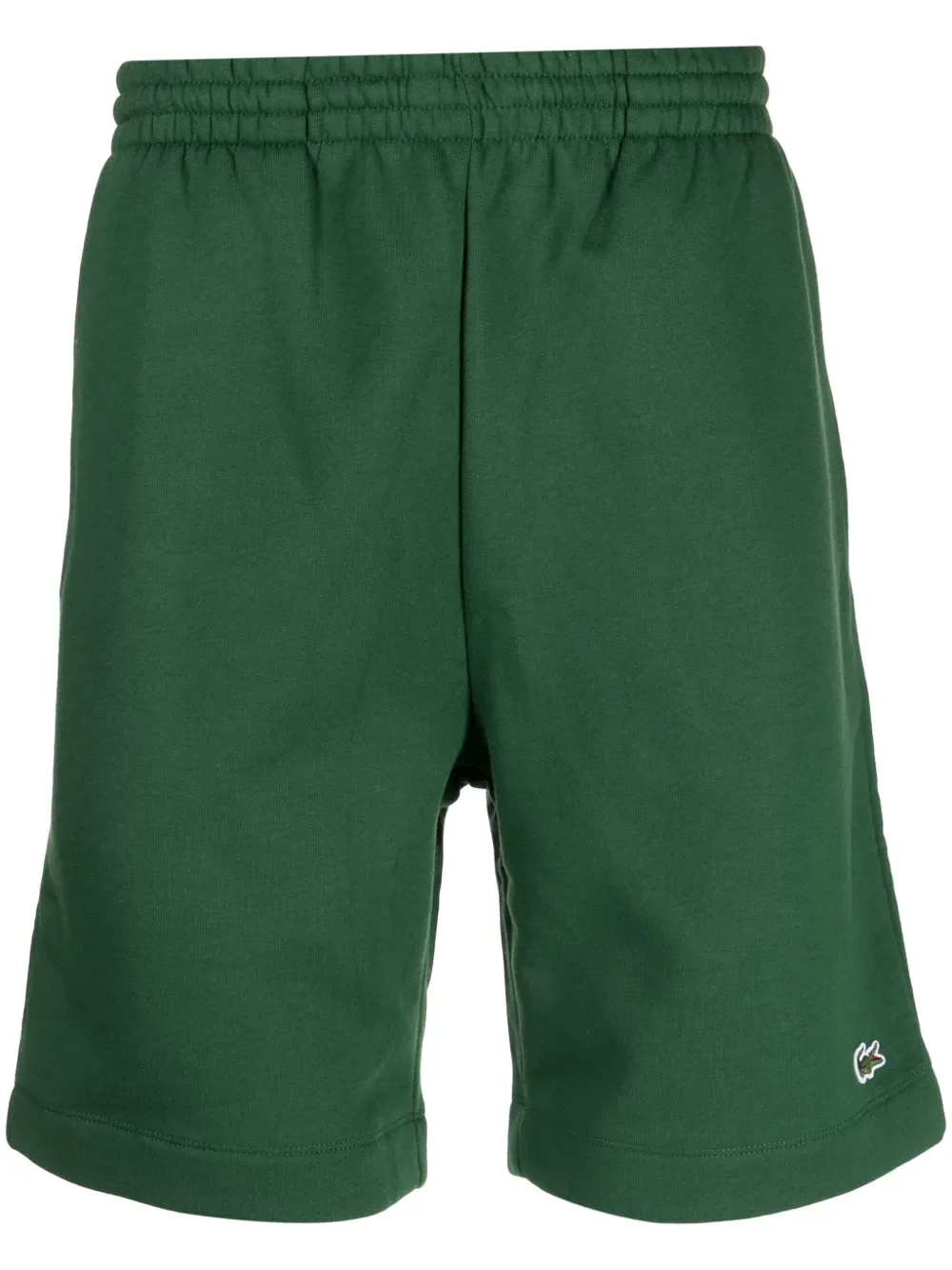 Шорты Logo-patch cotton blend track Lacoste, зеленый
