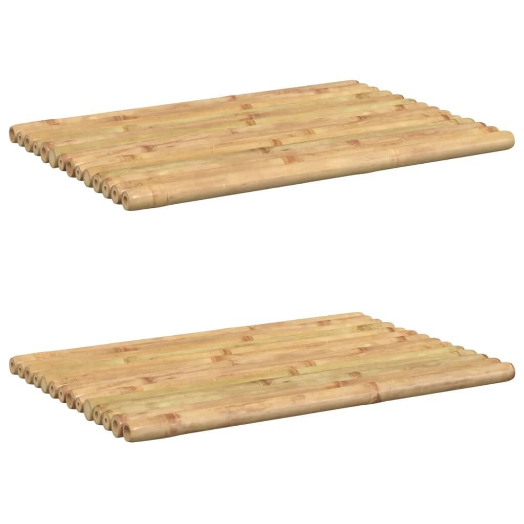 

Коврики для ванной vidaXL 2 шт. 50x35 см бамбук, коричневый