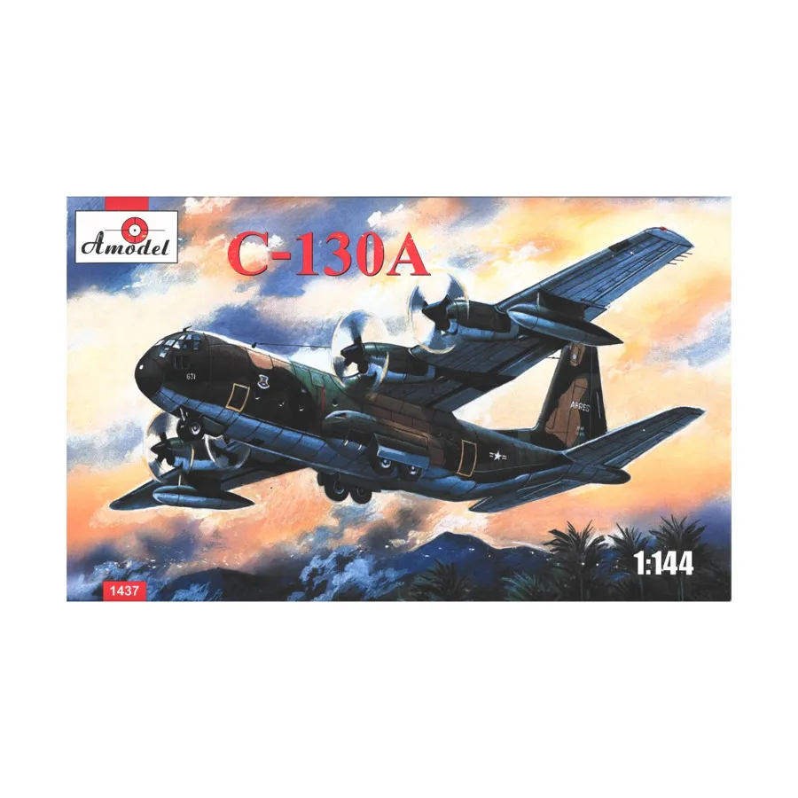 

Тактический транспортный самолет C-130A Hercules ВВС США, Aircraft Models (1:144) (Amodel)