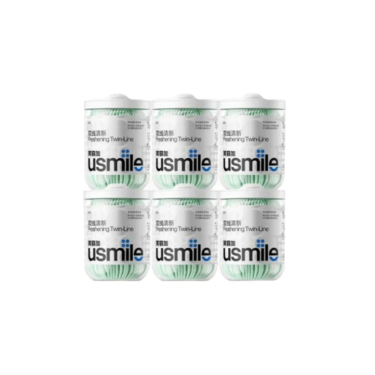 Набор для чистки межзубных промежутков Little Seahorse Dual Line Fresh Anti Cavity Usmile, 6-Piece Set