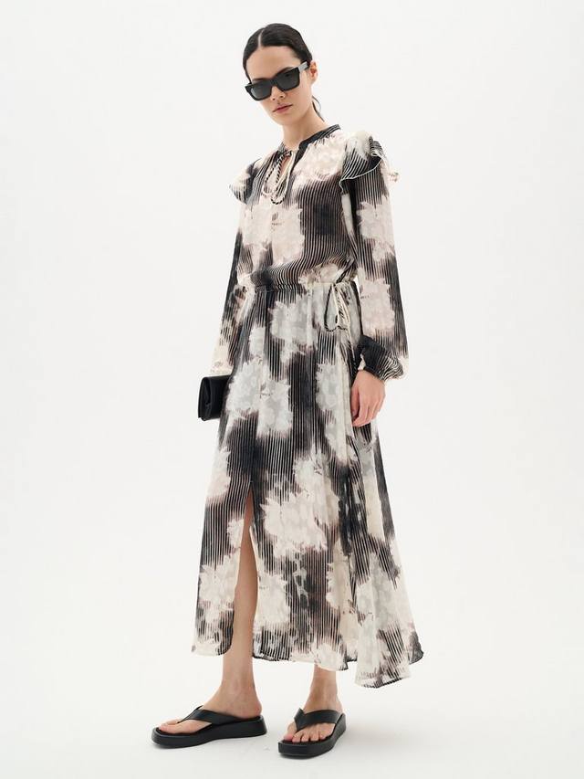 

Абстрактное графическое платье cielle InWear, кремовый/разноцветный