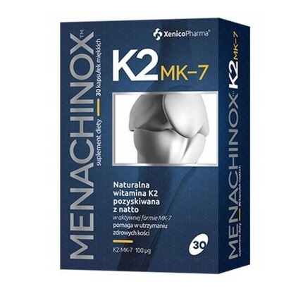 

Менахинокс К2 Мк-7 - 30 мягких капсул Xenico Pharma