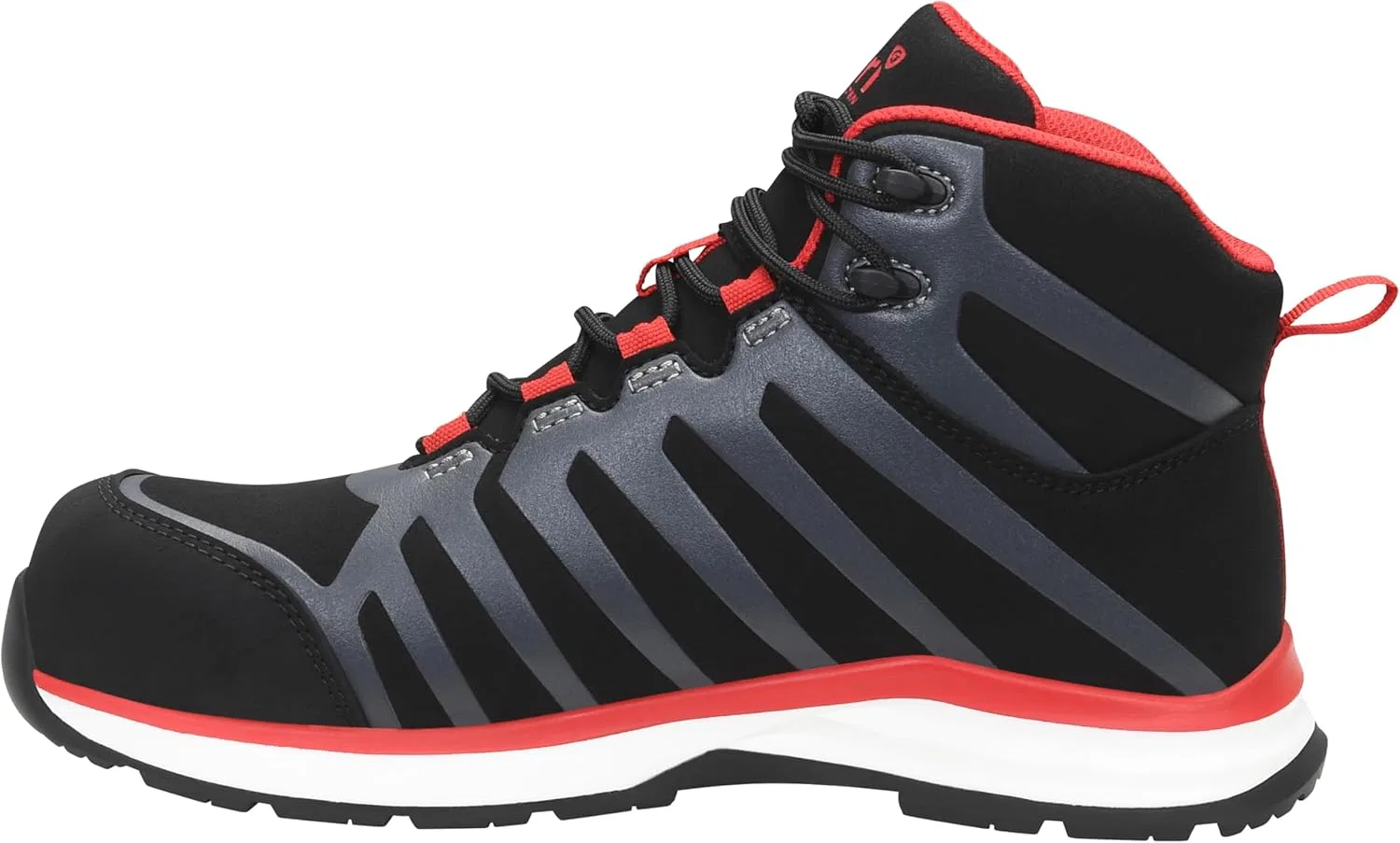 Защитная обувь ELTEN Jori jo_Rapid Black-red Mid ESD S3S, женская и мужская, текстиль, композитный защитный носок (легче стального), легкая, спортивная — фото 3