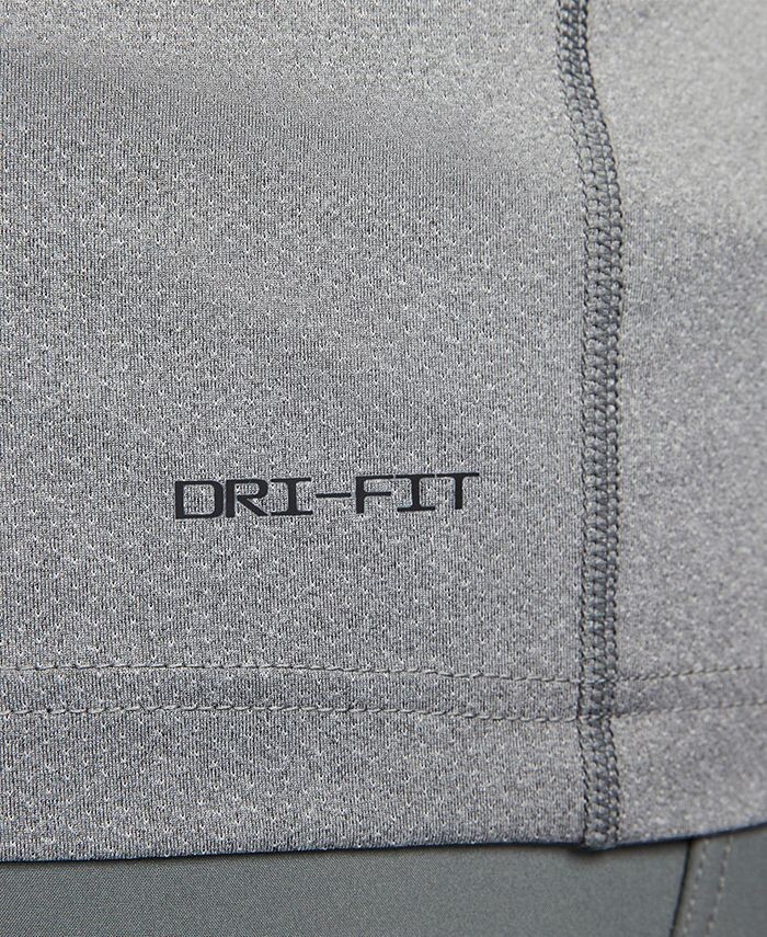 Мужская футболка свободного кроя для фитнеса Dri-FIT с короткими рукавами Nike, цвет Smoke Grey/black — фото 4