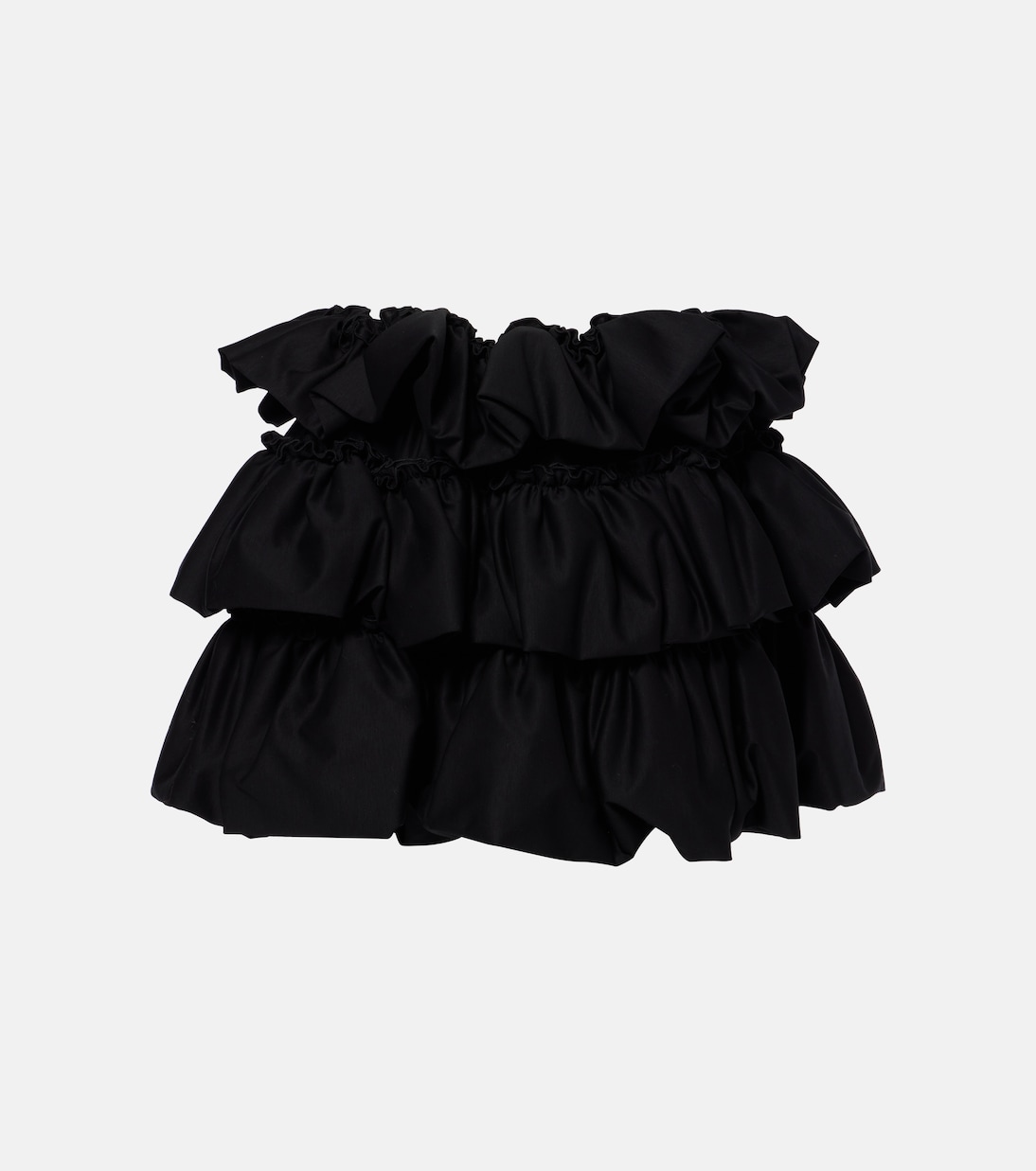 

Многоярусная хлопковая мини-юбка Noir Kei Ninomiya, черный