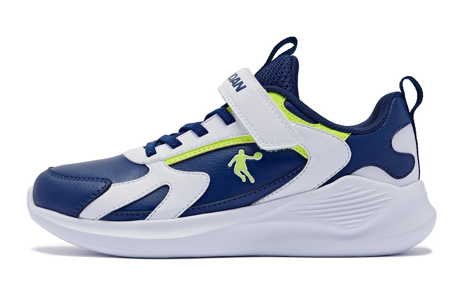 

Детские кроссовки GS Low-top Velvet Blue/ White Qiaodan, синий