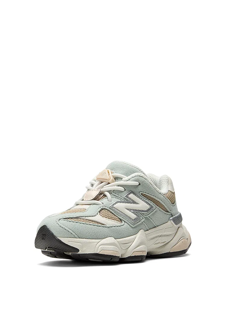 Детские кроссовки, повседневные, 9060, New Balance, зеленый/бежевый — фото 2