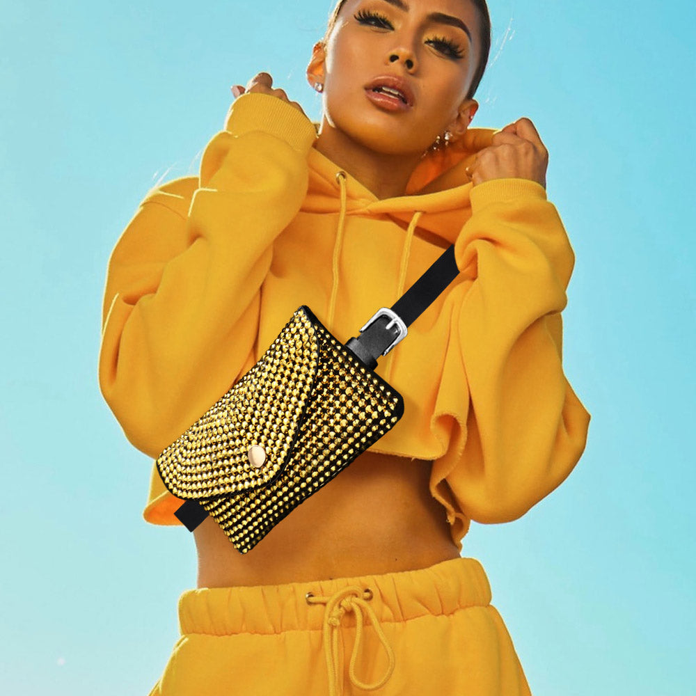 

Блестящая сумка-конверт через плечо FASHNZFAB, золотой