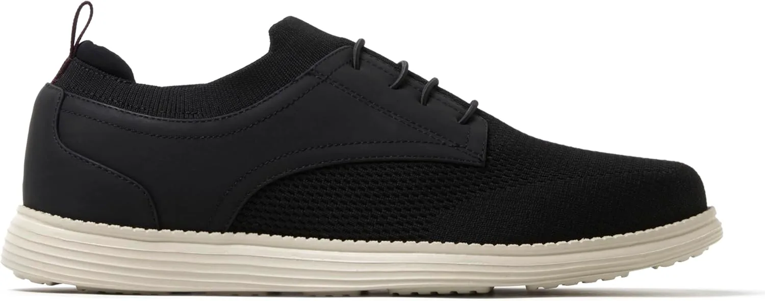 Мужские туфли Dearfoams Nash Slip-On Oxford, легкие, дышащие, с поддержкой свода стопы, черный — фото 2