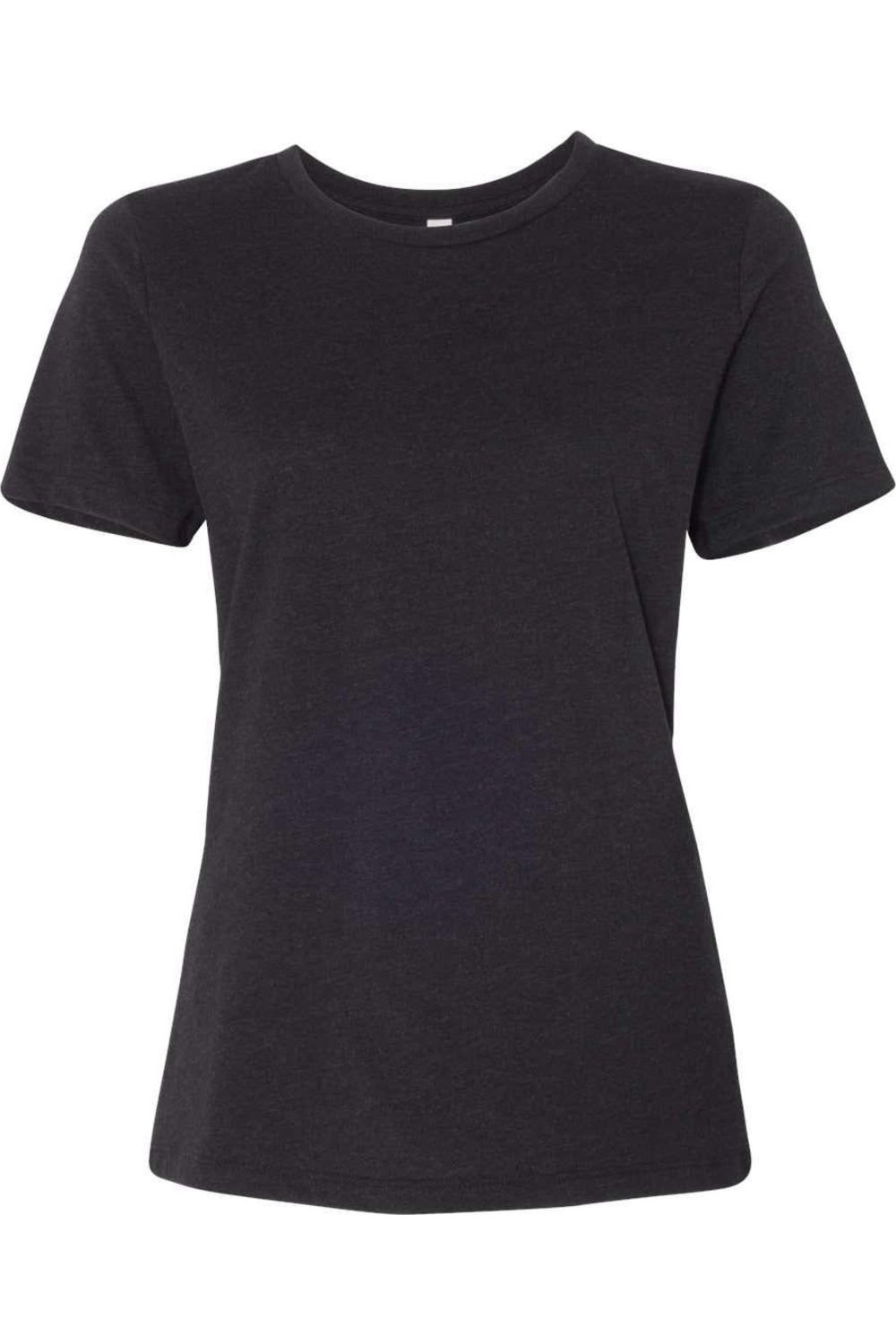 

Женская свободная футболка BELLA + CANVAS Heather CVC, цвет black heather
