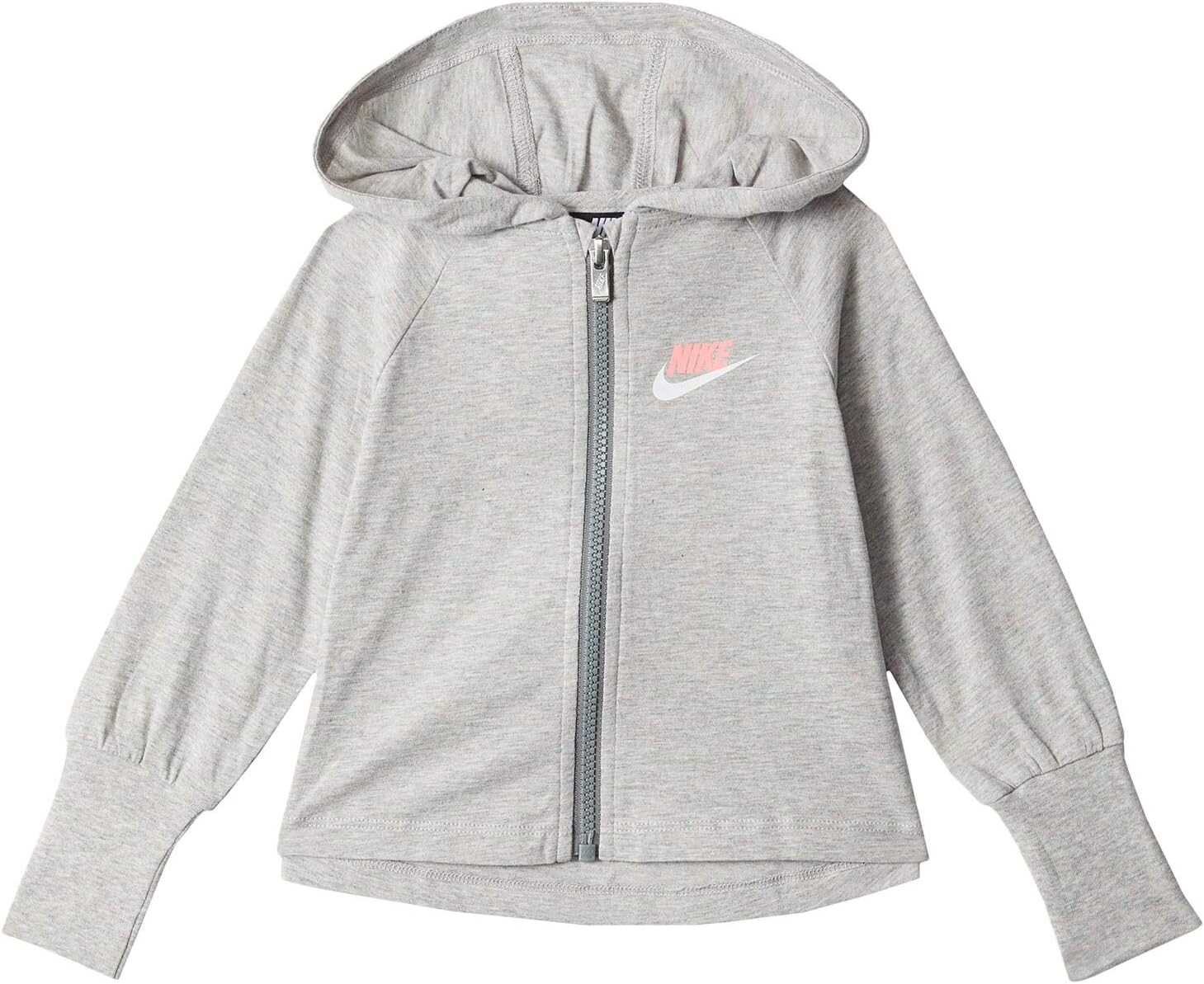 

Худи Nike Kids Jersey Zip-Up Hoodie, цвет Carbon Heather