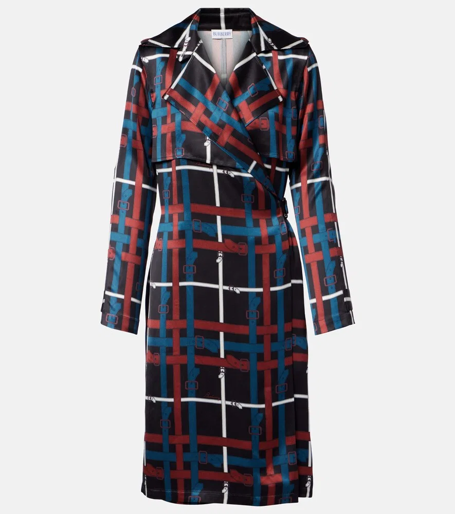 Платье-халат Burberry, женское, многоцветное
