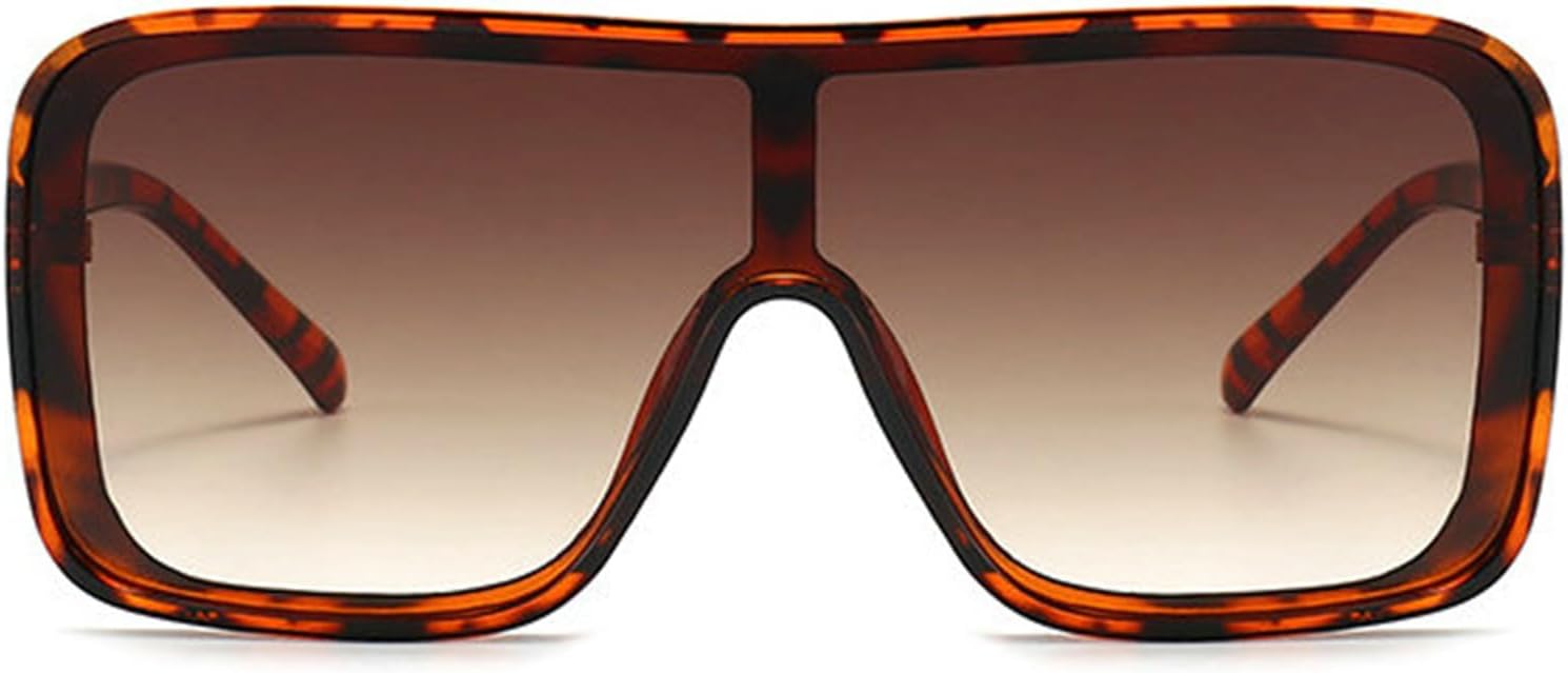 

Солнцезащитные очки Helena Oversized Flat Top Square для мужчин и женщин, дизайнерские солнцезащитные очки с градиентным покрытием, цельные солнцезащитные очки в большой оправе, очки для вождения, C4