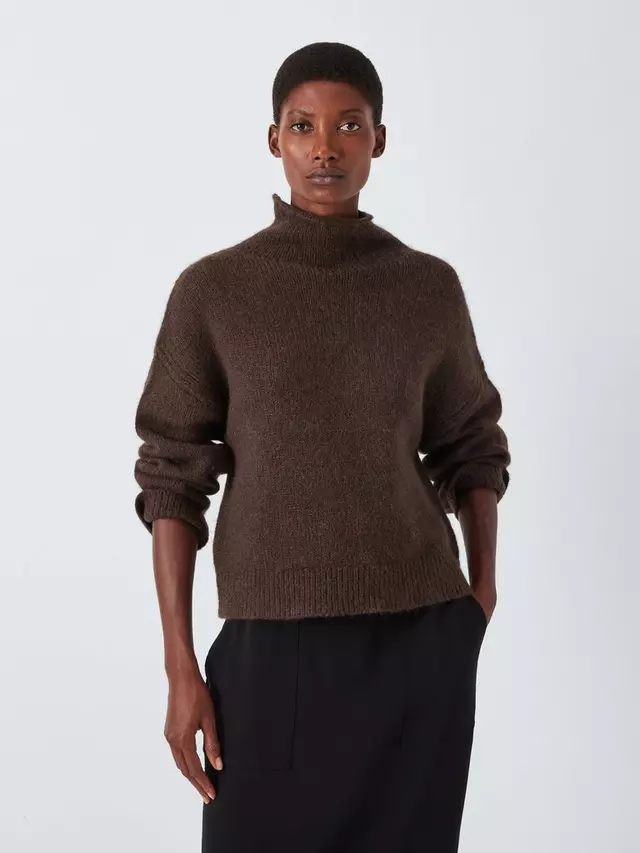 

Джемпер John Lewis Alpaca Wool Blend Turtleneck, цвет chocolate