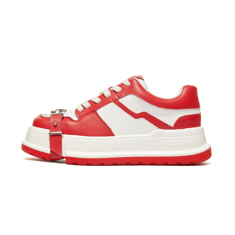 

Кроссовки BURGELY Skateboarding Shoes Women's Low-top, красный