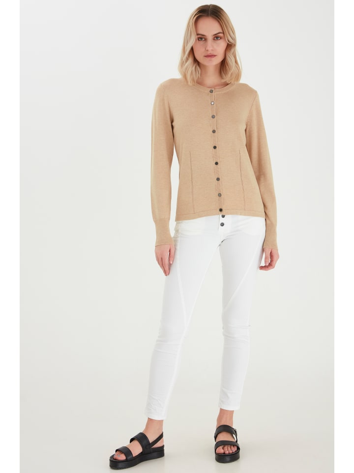 

Pulz Кардиган PZSARA, классический крой, цвет «ирландский кремовый меланж»