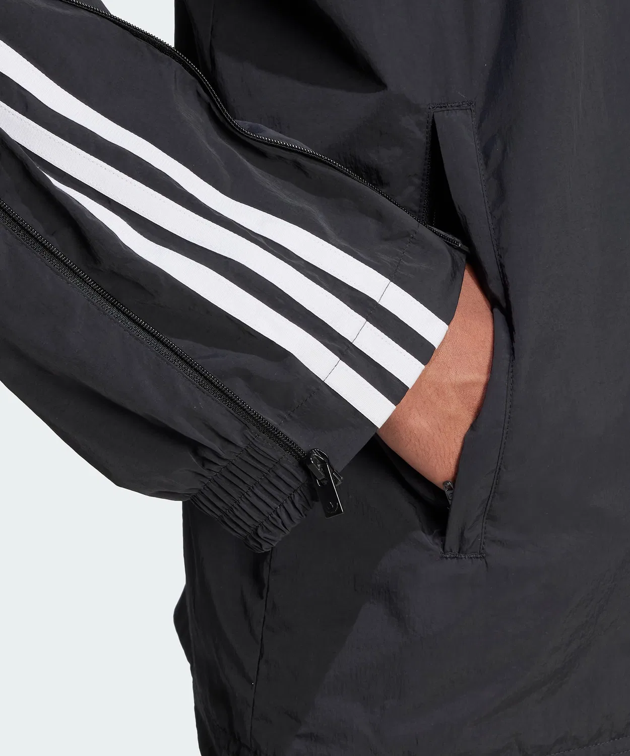Трек-куртка Adidas ADILENIUM SEASON 3 SST TRACK TOP, оверсайз, полиэстер, фиолетовый — фото 4