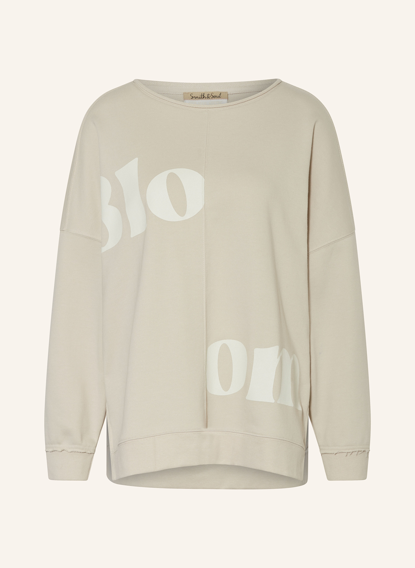 

Толстовка оверсайз Smith & Soul, бежевый