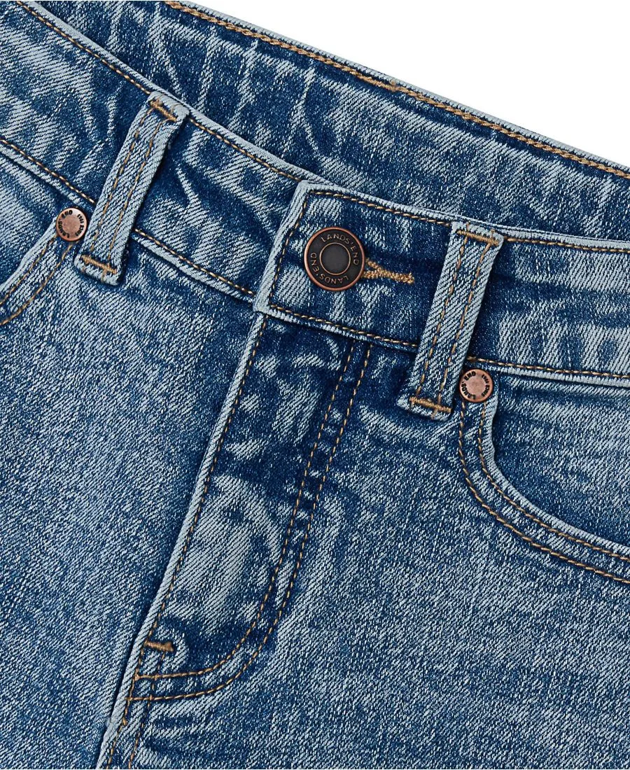 Джинсовые шорты для маленьких мальчиков Lands' End, Medium Indigo — фото 3