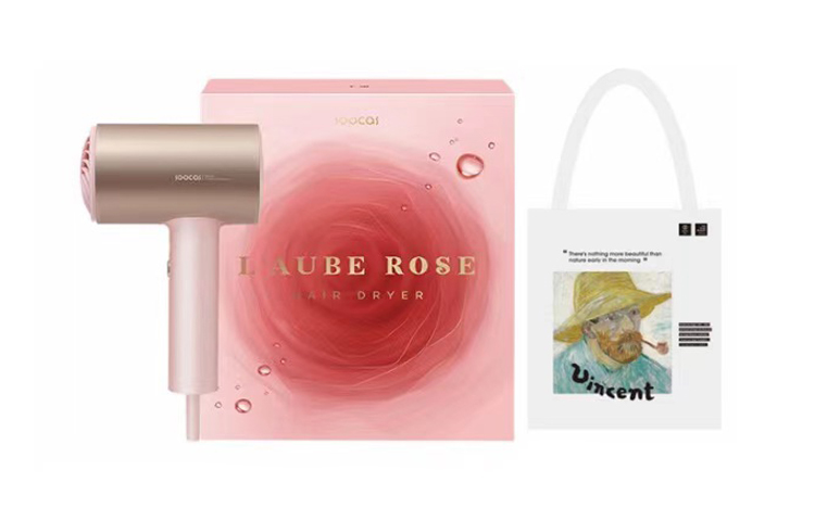 

Фен H5 1800 Вт с отрицательными ионами для ухода за волосами Soocas, H5 Morning Dew Rose ➕ Van Gogh bag