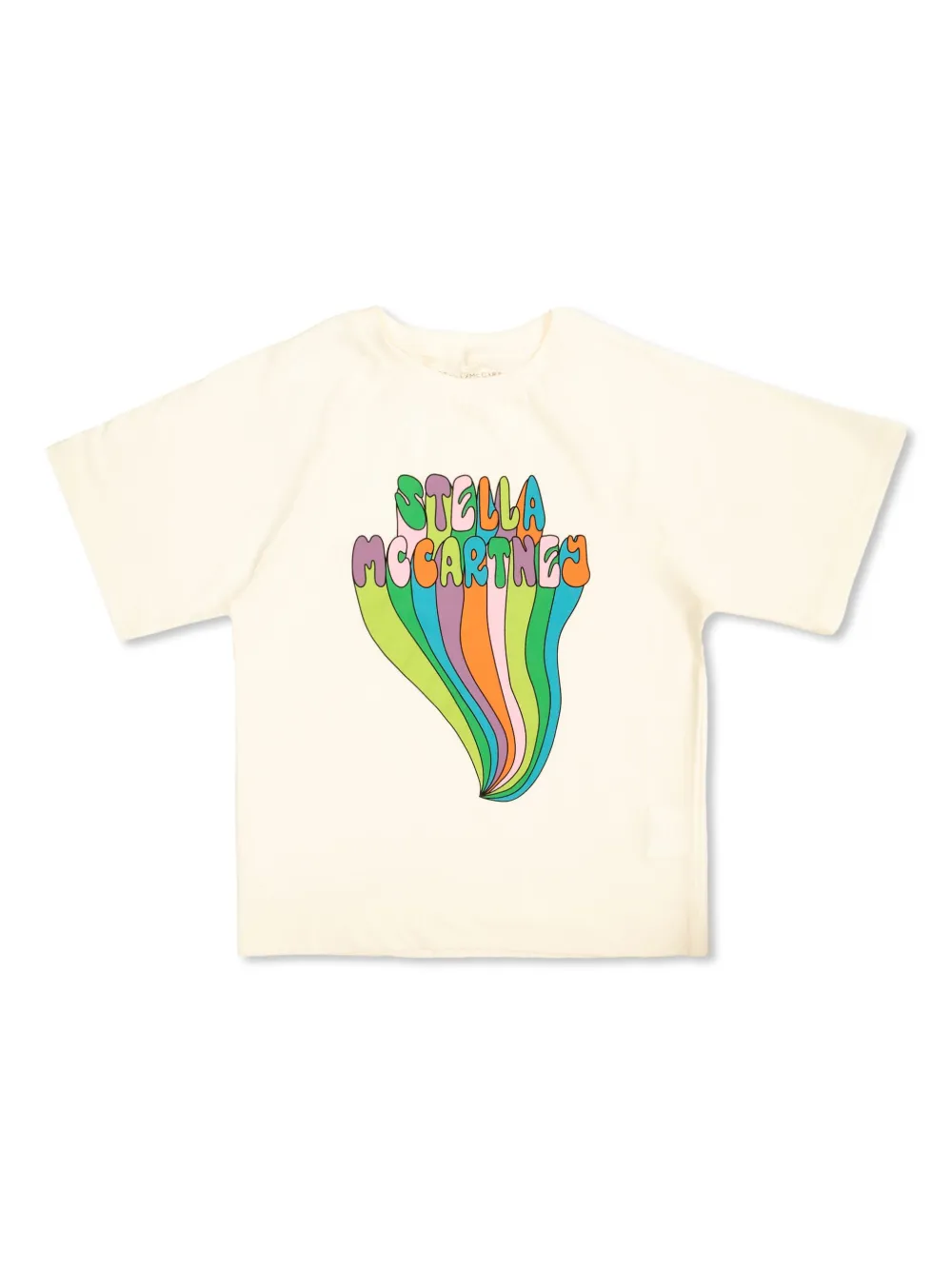 

Футболка Stella с графичным принтом Stella Mccartney Kids, кремовый