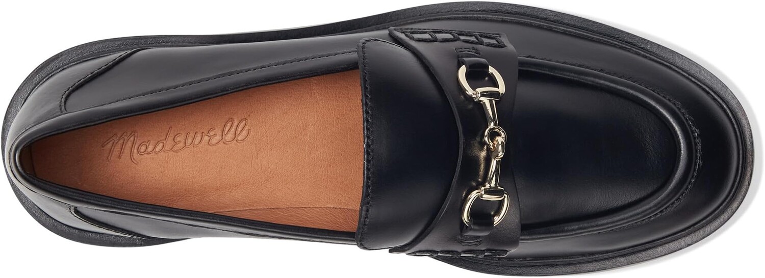 Лоферы Madewell The Vernon Bit Hardware Loafer in Leather, цвет True Black — фото 2