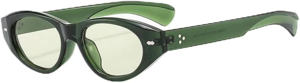 

Женские солнцезащитные очки «кошачий глаз» с заклепками, желейного цвета, для занятий спортом на открытом воздухе, бега и верховой езды generic, Clear Green