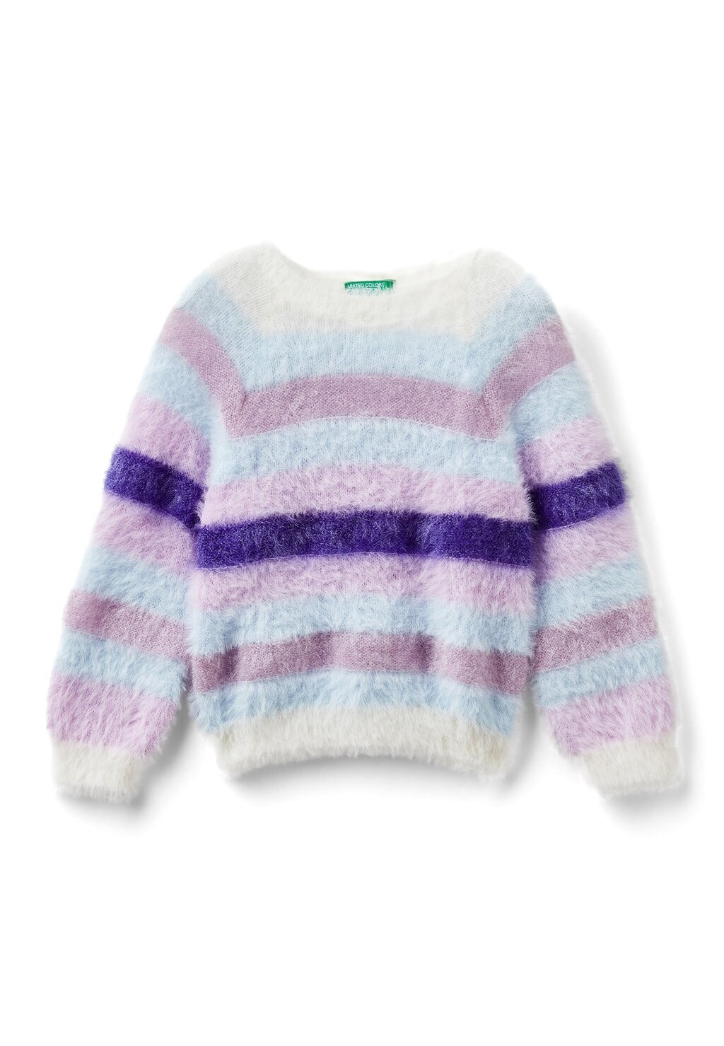 

Вязаный свитер STRIPED United Colors of Benetton, синий