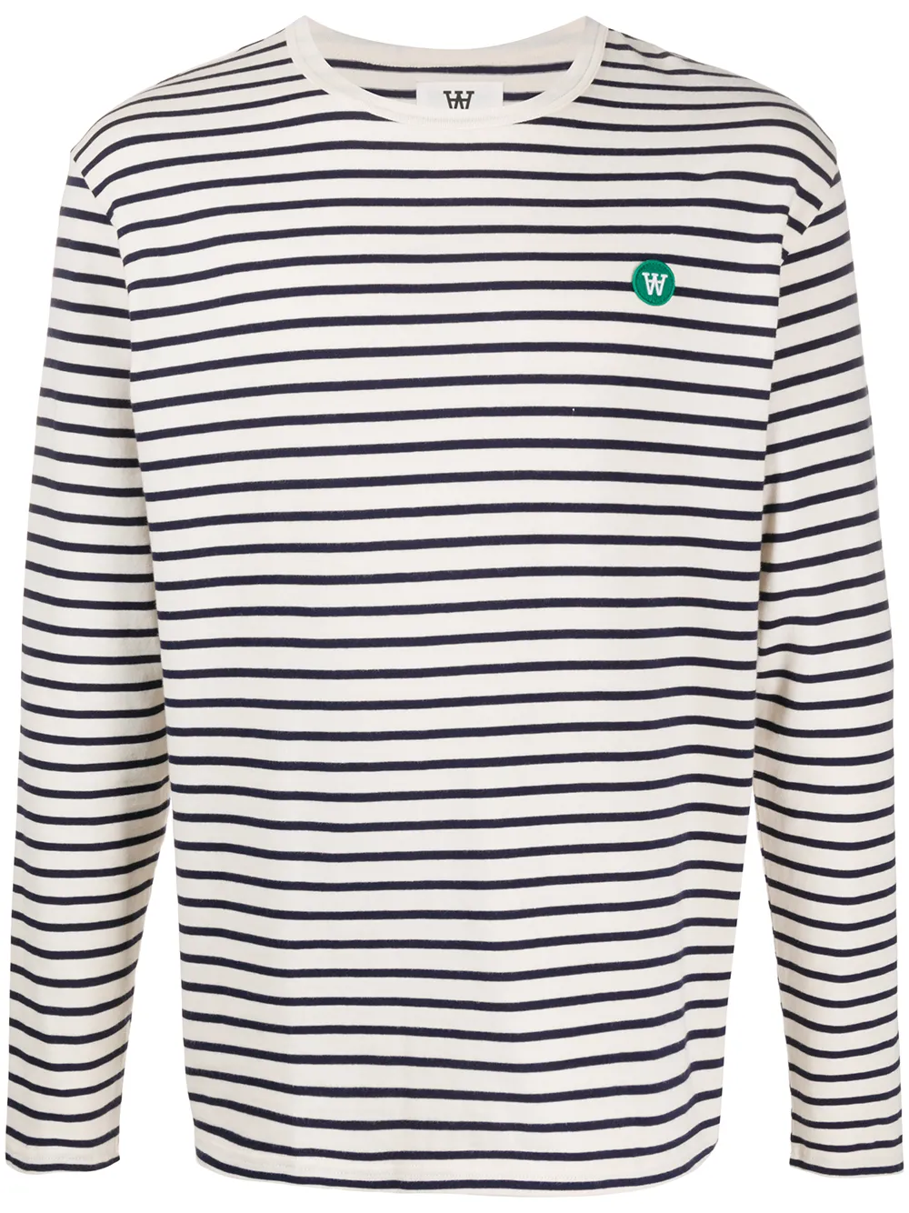 

Полосатая футболка Mells с длинными рукавами Wood Wood, нейтральный