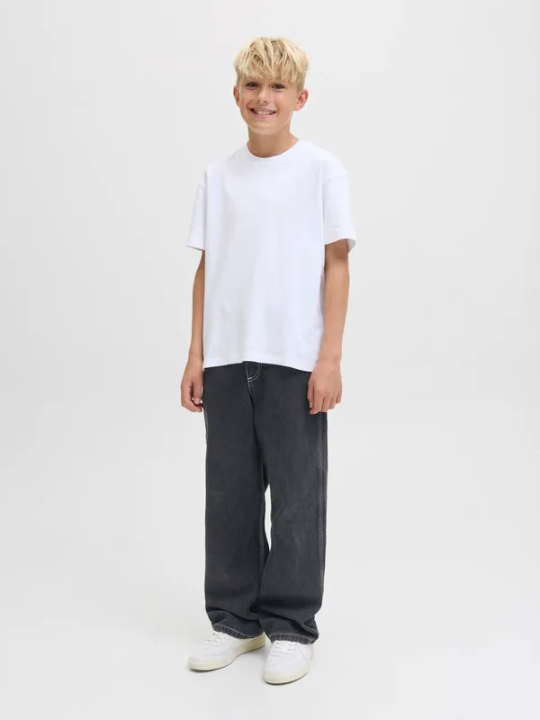Джинсы свободного кроя jjialex jjcarpenter Jack & Jones Junior, Black Denim — фото 2