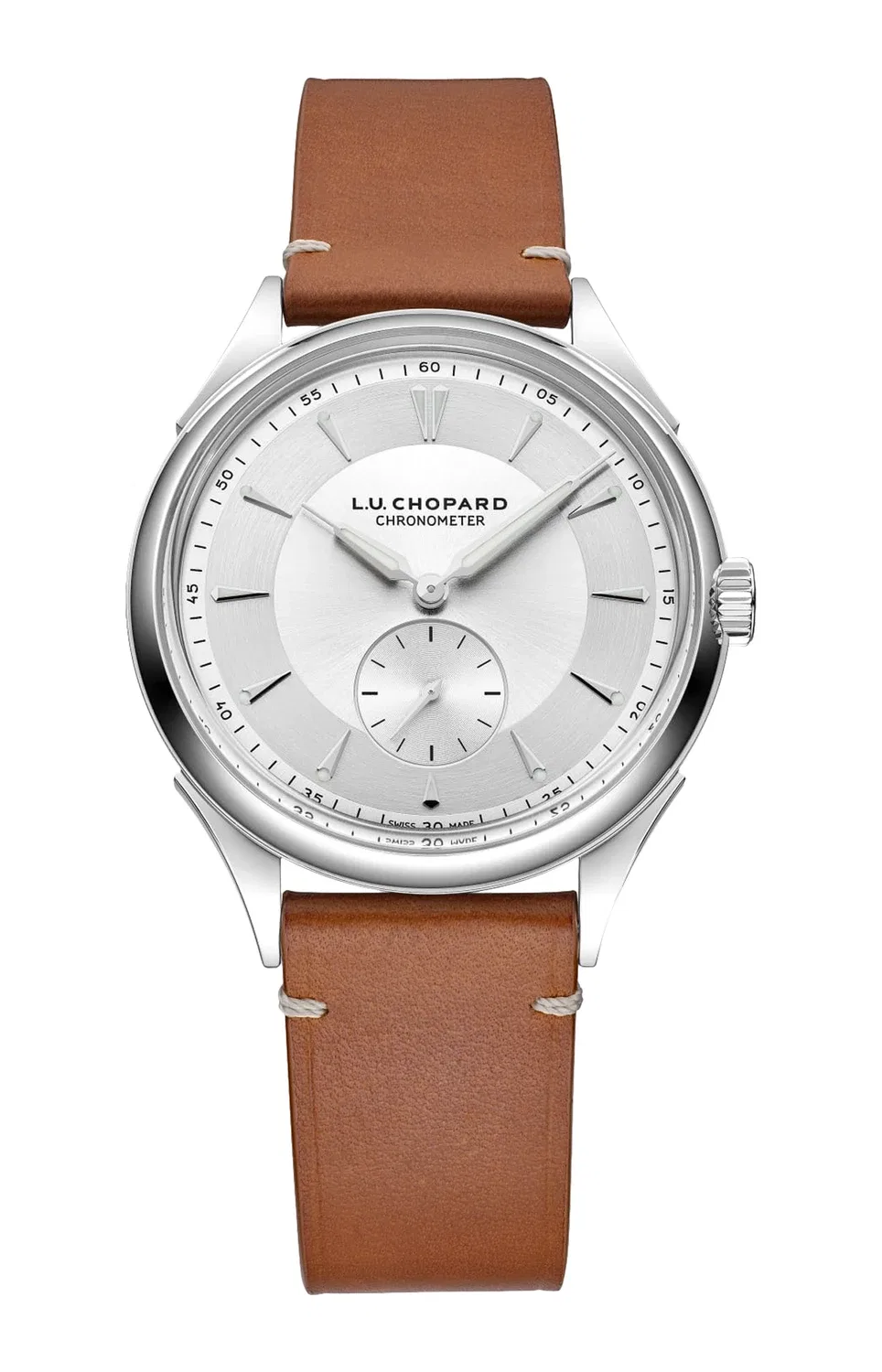 L.U.C QUALITÉ FLEURIER, 39 ММ, АВТОМАТИЧЕСКИЕ, LUCENT STEEL - 168631-3001 CHOPARD, серебряный