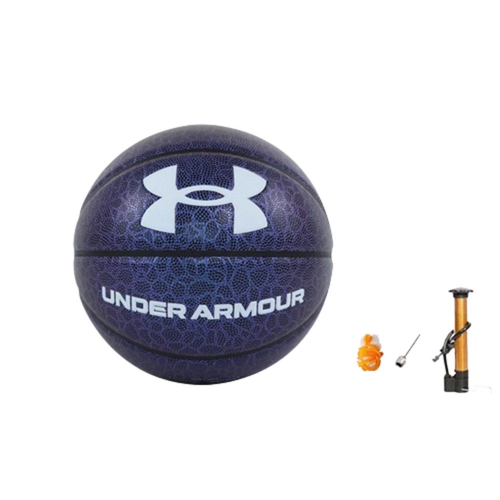 

Under Armour Баскетбольный мяч PU серебристо-фиолетовый размер 7 светящийся в темноте унисекс