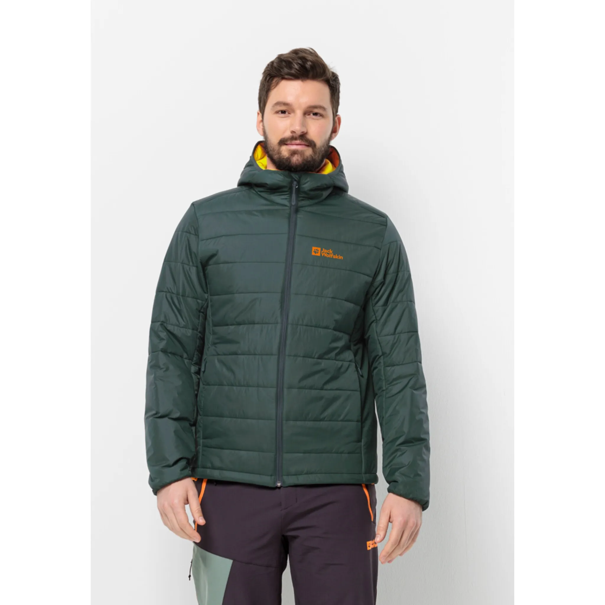 

Функциональная куртка Jack Wolfskin "LAPAWA INS HOODY M", с капюшоном, цвет Black-Olive
