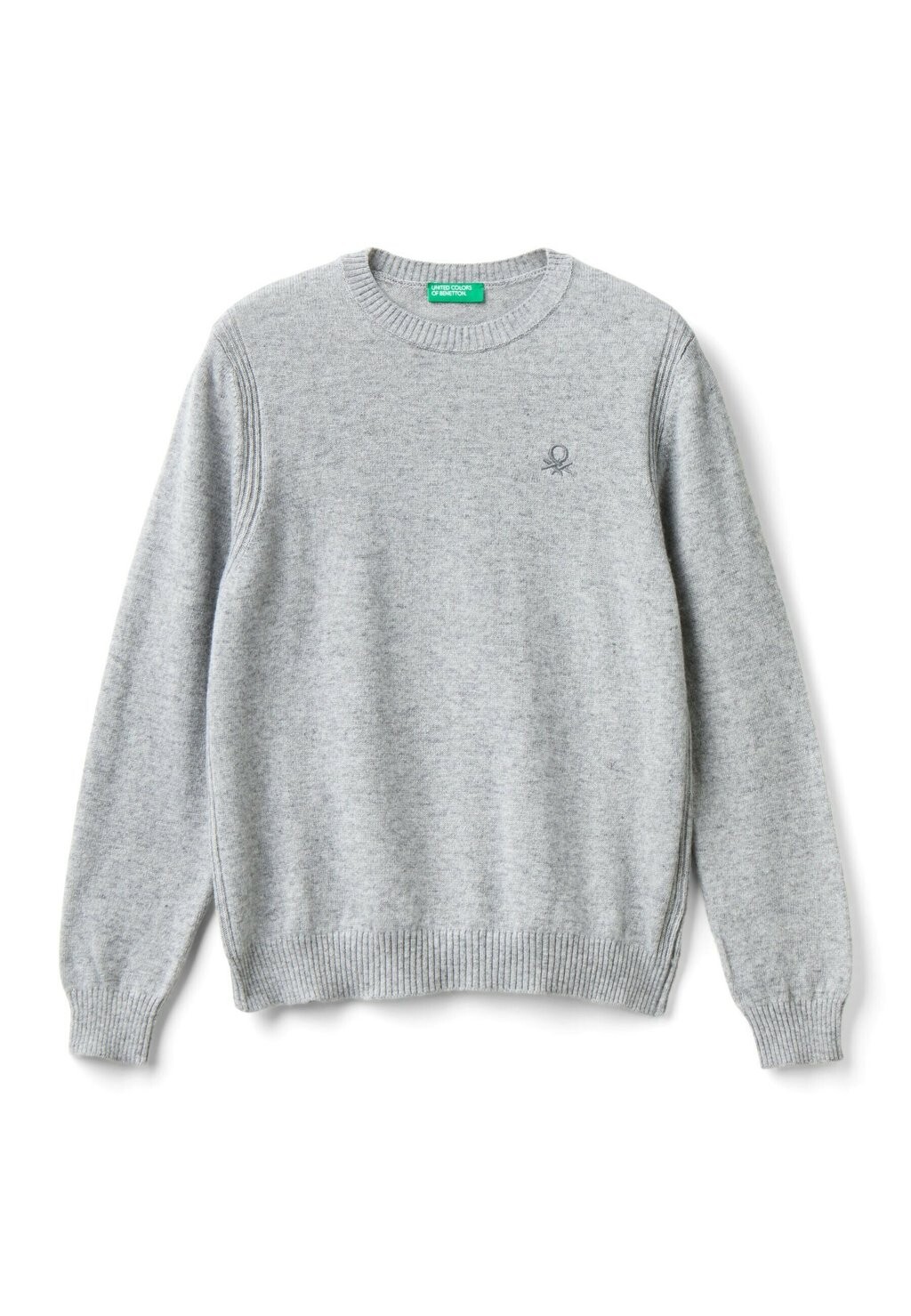 

Вязаный свитер CREW NECK United Colors of Benetton, серый