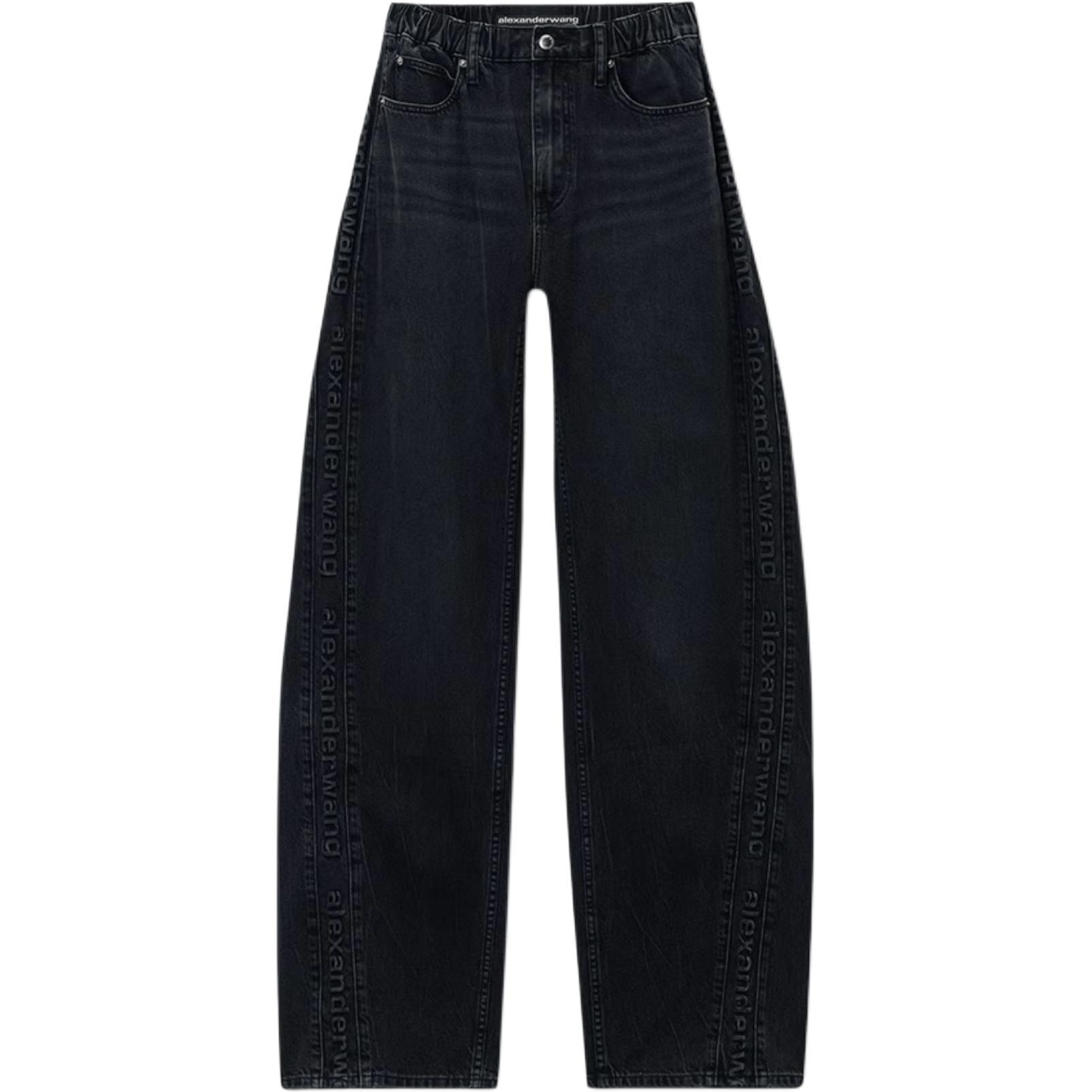 Широкие джинсы Alexander Wang, серый