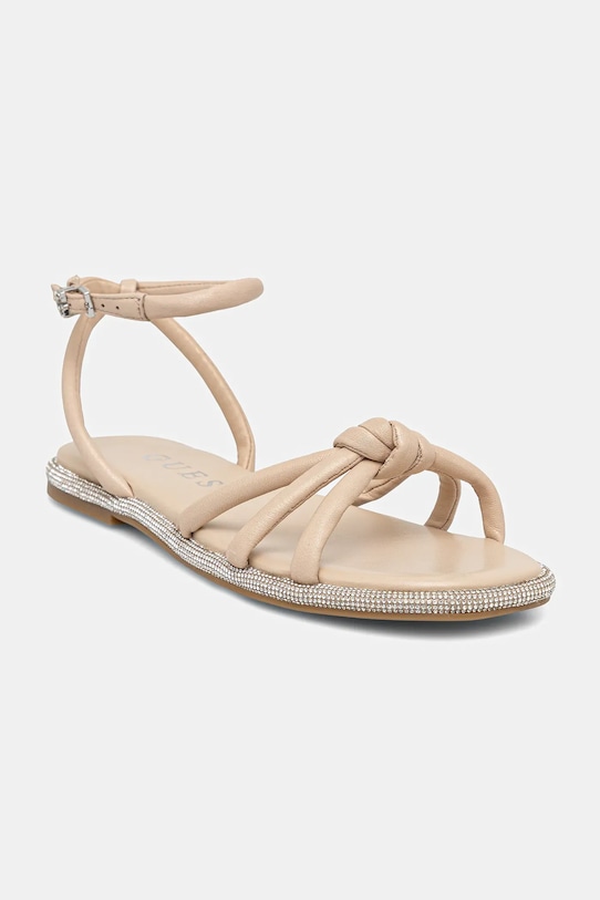 Кожаные сандалии SLONE Guess, бежевый