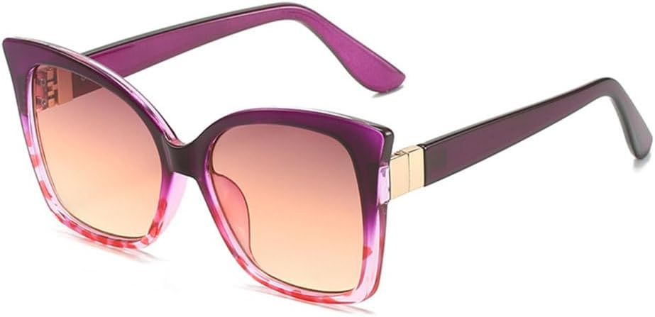 

Солнцезащитные очки для женщин и мужчин «кошачий глаз», роскошные женские солнцезащитные очки в винтажном стиле, солнцезащитные очки с защитой от УФ-излучения UV400 LVTFCO, Purple