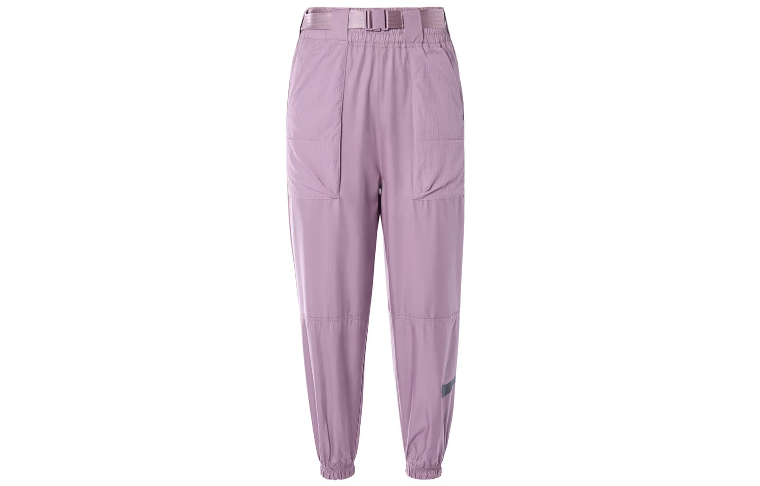 Nike Спортивные брюки женские серо-фиолетовые умеренные — фото 4