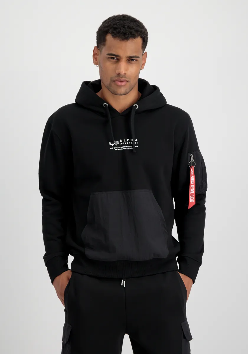 

Толстовка Alpha Industries " Alpha Industries Мужчины - Толстовки Нейлоновая Толстовка с Карманом", черный