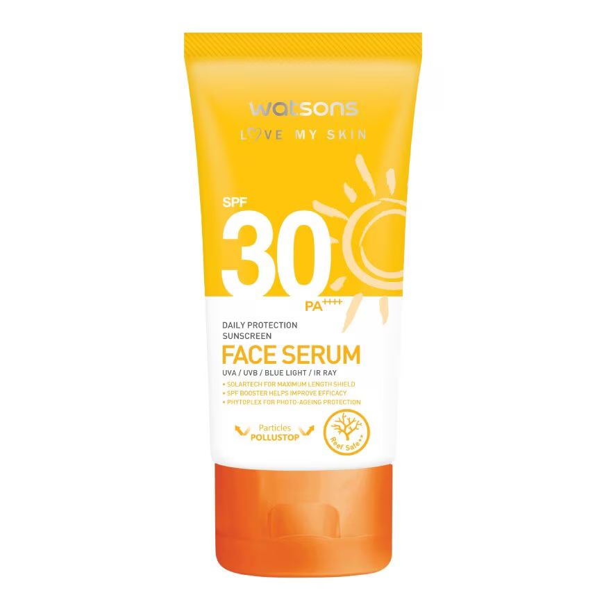 

Watsons Солнцезащитная сыворотка для лица Love My Skin Daily Protection SPF30 50 мл, White