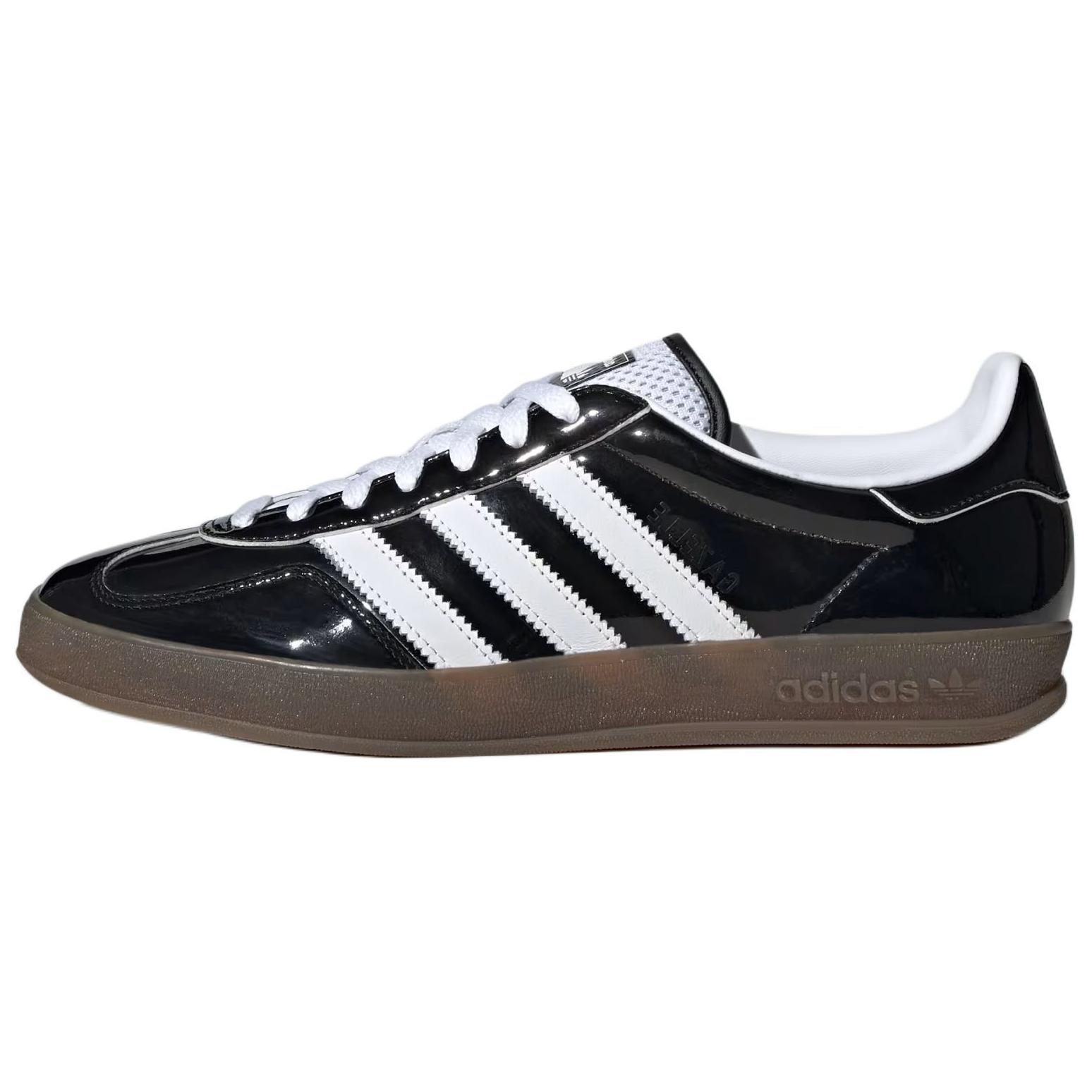 

Adidas Originals Кроссовки Adidas Gazelle Indoor Core из черной лакированной кожи
