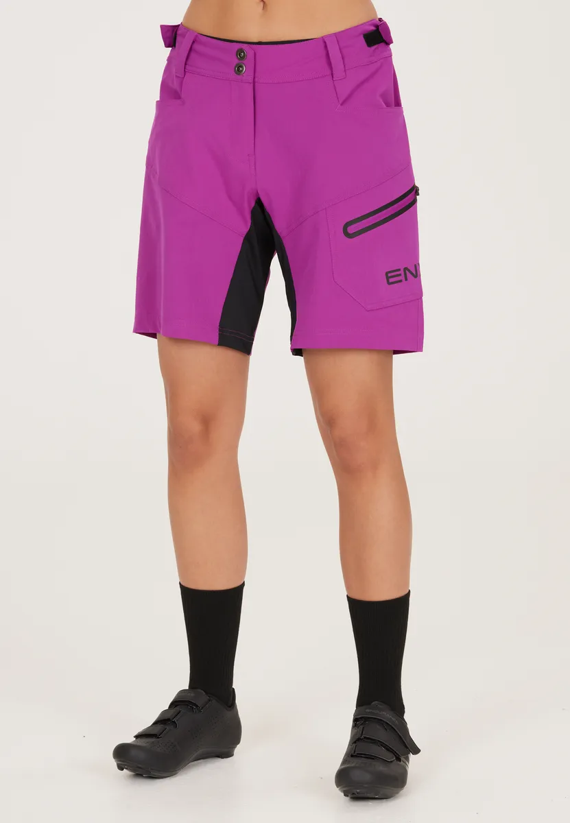 

Велошорты ENDURANCE "Jamilla W 2 in 1 Shorts" со съемными внутренними колготками, фиолетовый