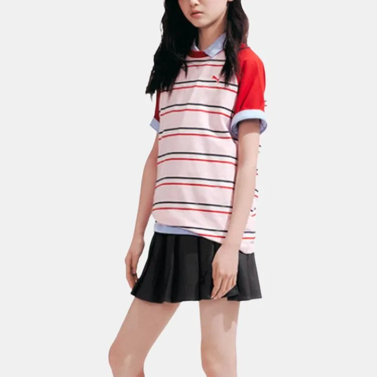 Детская футболка с v-образным вырезом thin PUMA, Red Tone 00366 — фото 4