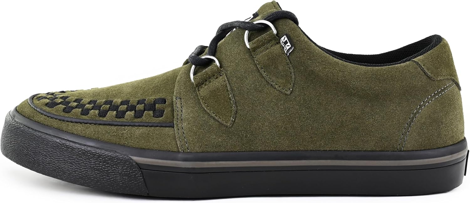 

Кроссовки TUK Suede Creeper для женщин и мужчин, с шнуровкой на D-образных петлях T.U.K, Olive