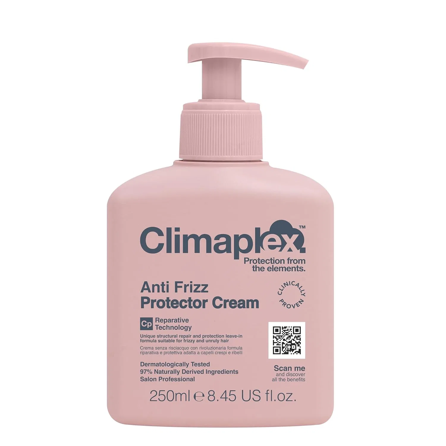 Крем-защита от пушения «Anti Frizz Protector Cream» для непослушных волос от Climaplex, 250 мл Climaplex