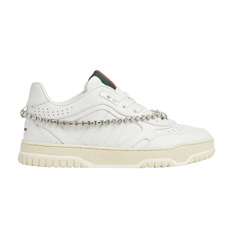 Кроссовки Gucci Wmns Re-Web Sneaker, цвет White Crystal Chain